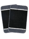 Saral Home Soft Microfiber Anti-Skid Bathmat (Pack of 2)