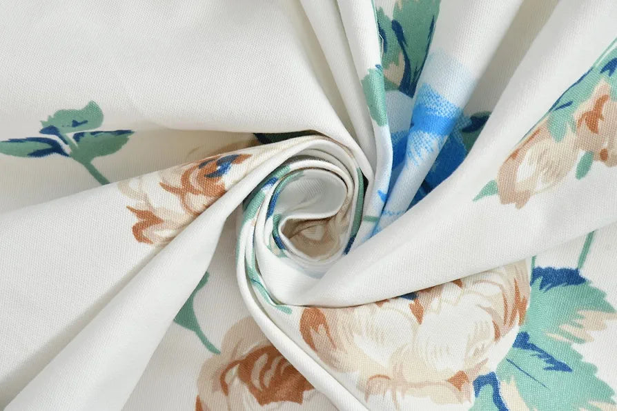 Homefab India 180 TC Glace Cotton Double BedSheet with 2 Pillow Covers -  - Blue