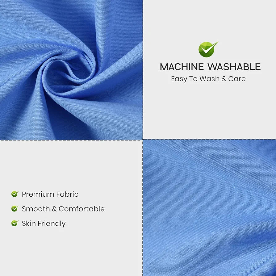 FRESH FROM LOOM 144 TC Plain King Size Microfiber Bed Sheet Set - Hypoallergenic, Wrinkle Free, Rotary Printed with 2 Pillow Covers 