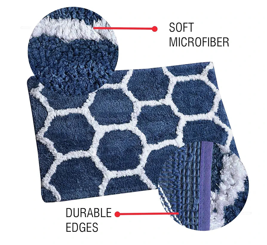AEROHAVEN™ Glorious Super Soft Microfiber Abstract Designer Anti Slip Bathmat 