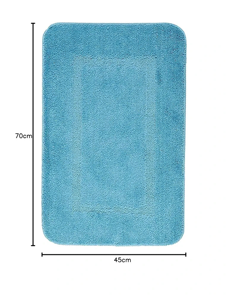 SARAL HOME EASY LIVING Microfiber Rectangular Anti Slip Bathmats|Soft & Super Absorbent Mats|Washable, Non-Slip & Quick-Drying Mats for Home/Kitchen/Office/Livig Room|Pack of 1 
