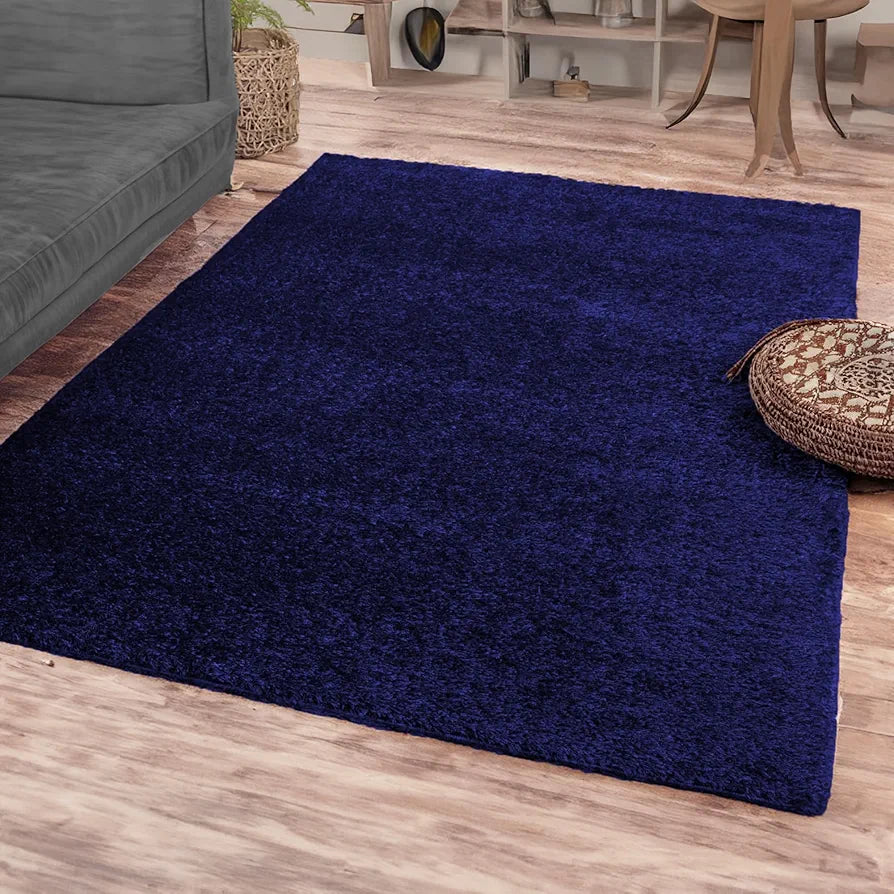 ishro home Premium Fuzzy Shag Carpet for Hall, Rugs for Living Room, Carpets for Living Room | Machine Washable – Soft, Stylish, and Built to Last | 