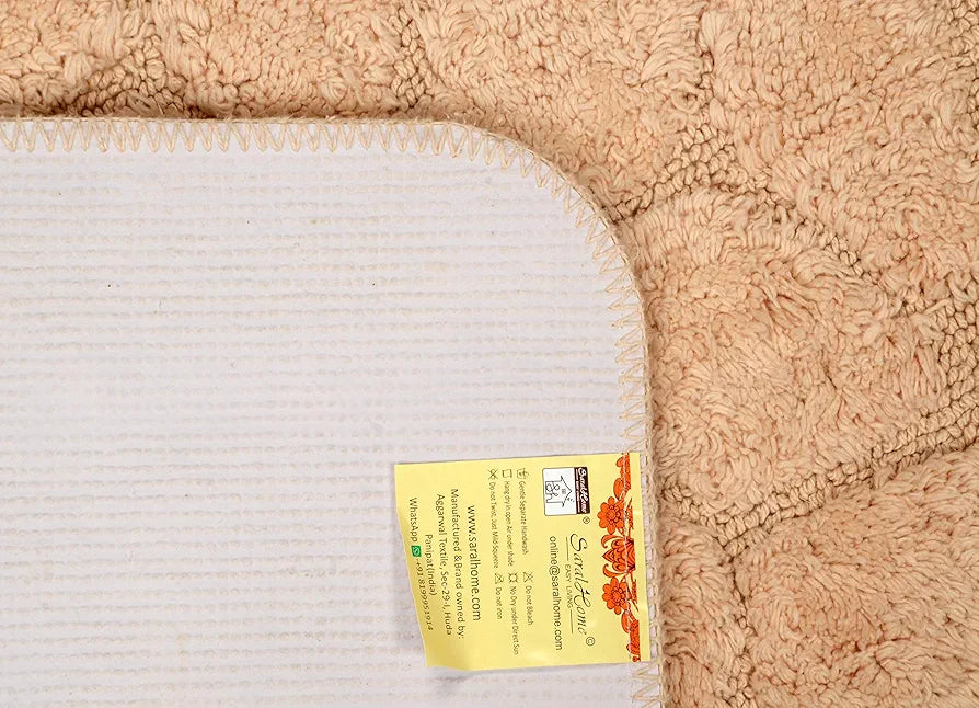 Saral Home Solid Antiskid Bathmat Set 