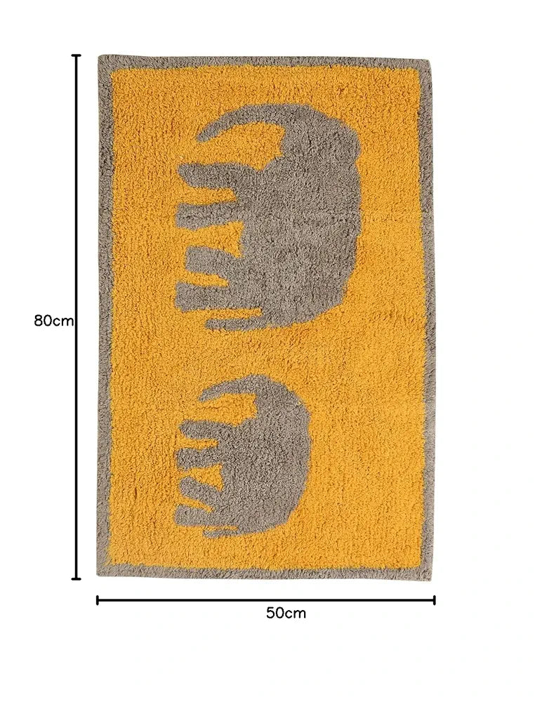 SASHAA WORLD Elephant Patterned Bathmat 50 X 80 cm