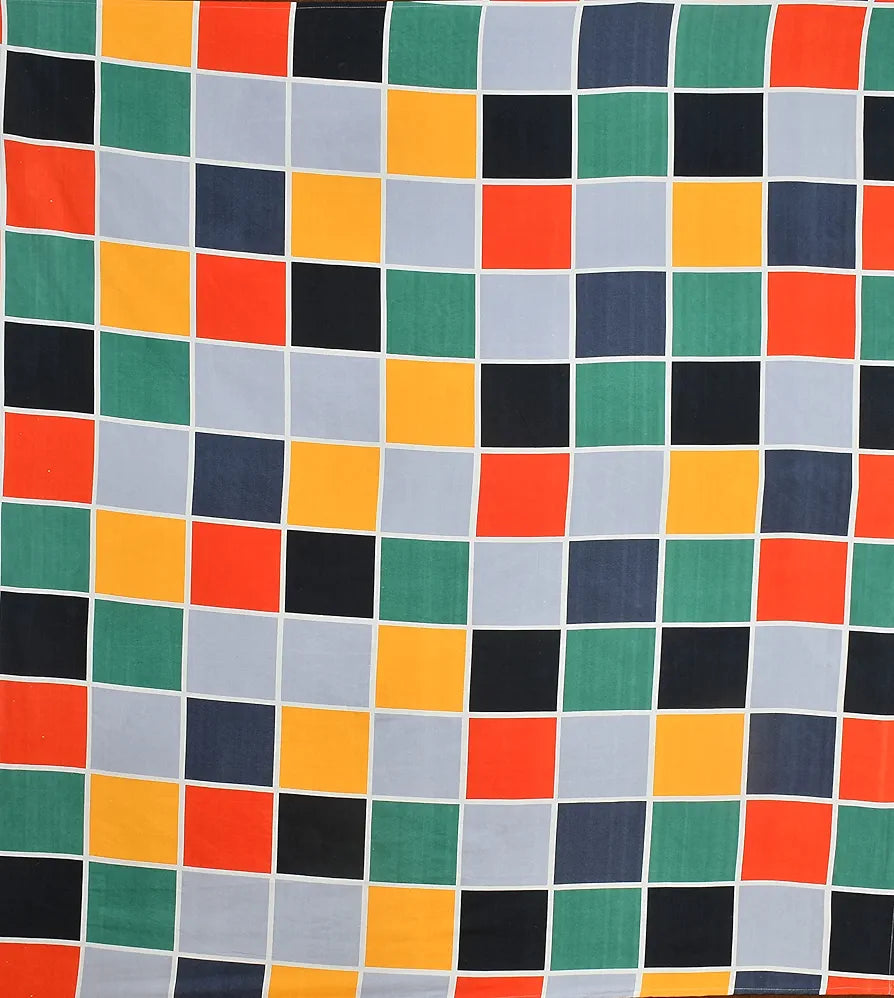 Homefab India 144 TC Microfiber Double Bedsheet with 2 Pillow Covers - Grey, Checks