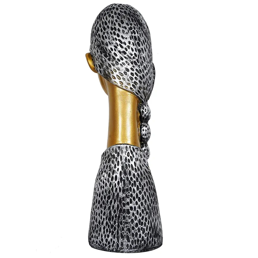 Zart Polyresin Welcome Lady Showpiece for Home and Office Decor - Perfect for Shelves 
