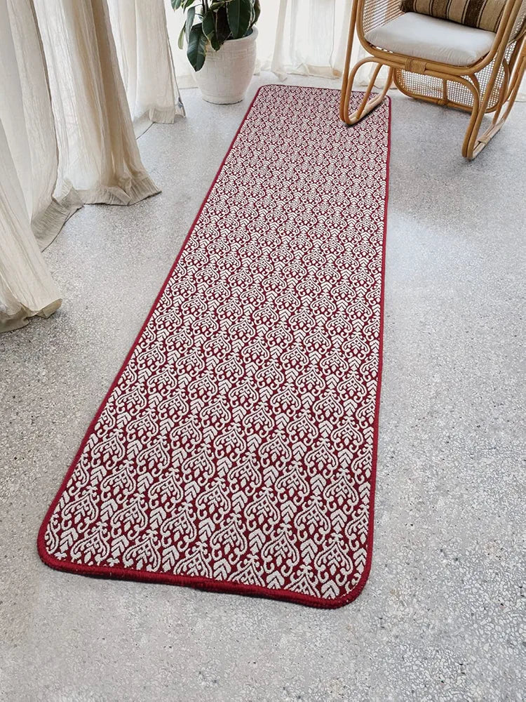 Saral Home Fleur Designer Soft Cotton Durable & Washable Multipurpose Runner for Home/Kitchen/Living Area/Lobby/Office with Anti Skid Backing 