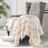Sashaa World Multicolour Striped Comfort Cotton Throw Colour Beige