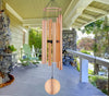 Melody Aureole Tuned Wind Chime 6 Pipes Aluminum Rose Gold 28 inches Long