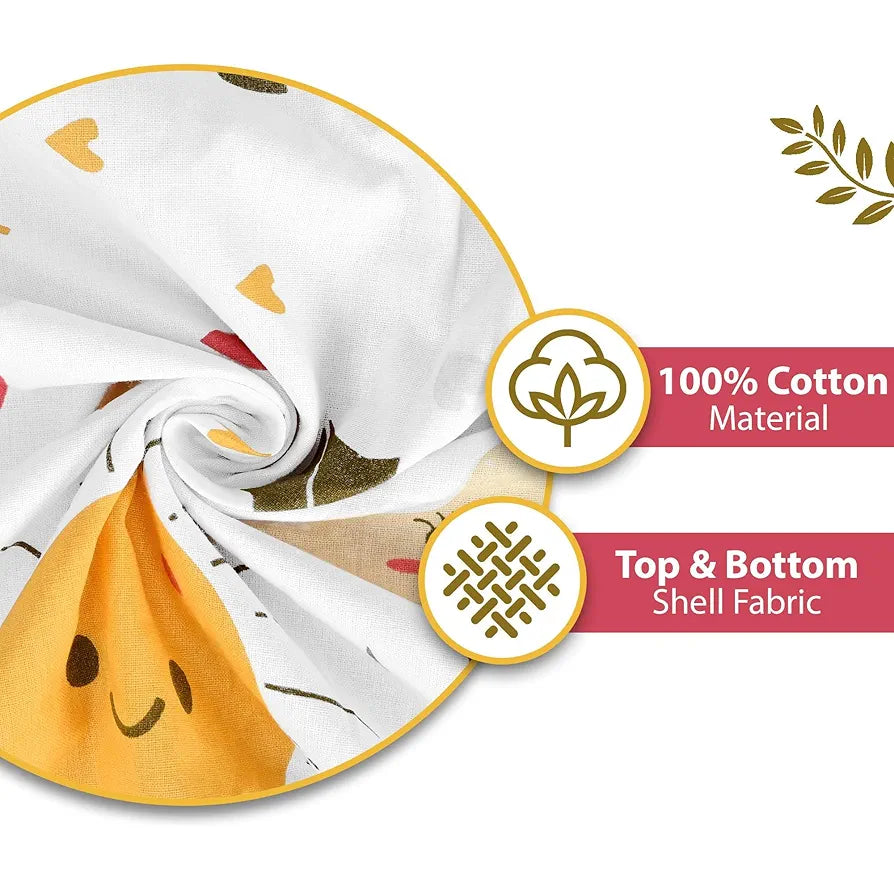 Divine Casa Pure Cotton Printed Single Dohar | 120 GSM | Soft & Lightweight Throw Blanket | Cozy & Breathable Bedding | All-Season Comfort | 210 x 140 CM, Marlin White
