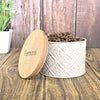 Femora Kitchen Storage Jars Tin Jar With Wooden Lid Air Tight Jar | 300 Ml | Pack of 1