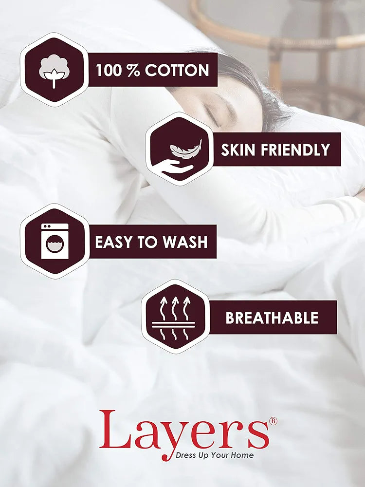 Layers Firenze 2 Cotton 144 TC Single Bedsheet Set 