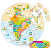 Webby Amazing India Map Jigsaw Floor Puzzle 60 Pcs with 4 Double Sided Flashcards