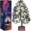 Simply Vedic Chakra Black Agate Crystal Tree