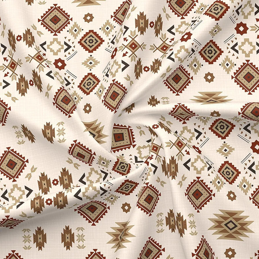 Layers Basicx 100% Cotton Bedsheet Set for All Seasons - Lightweight, Moisture Absorbent, Machine Washable & Easy to Care - Gift for Housewarming & More - 120 TC - Queen Size 