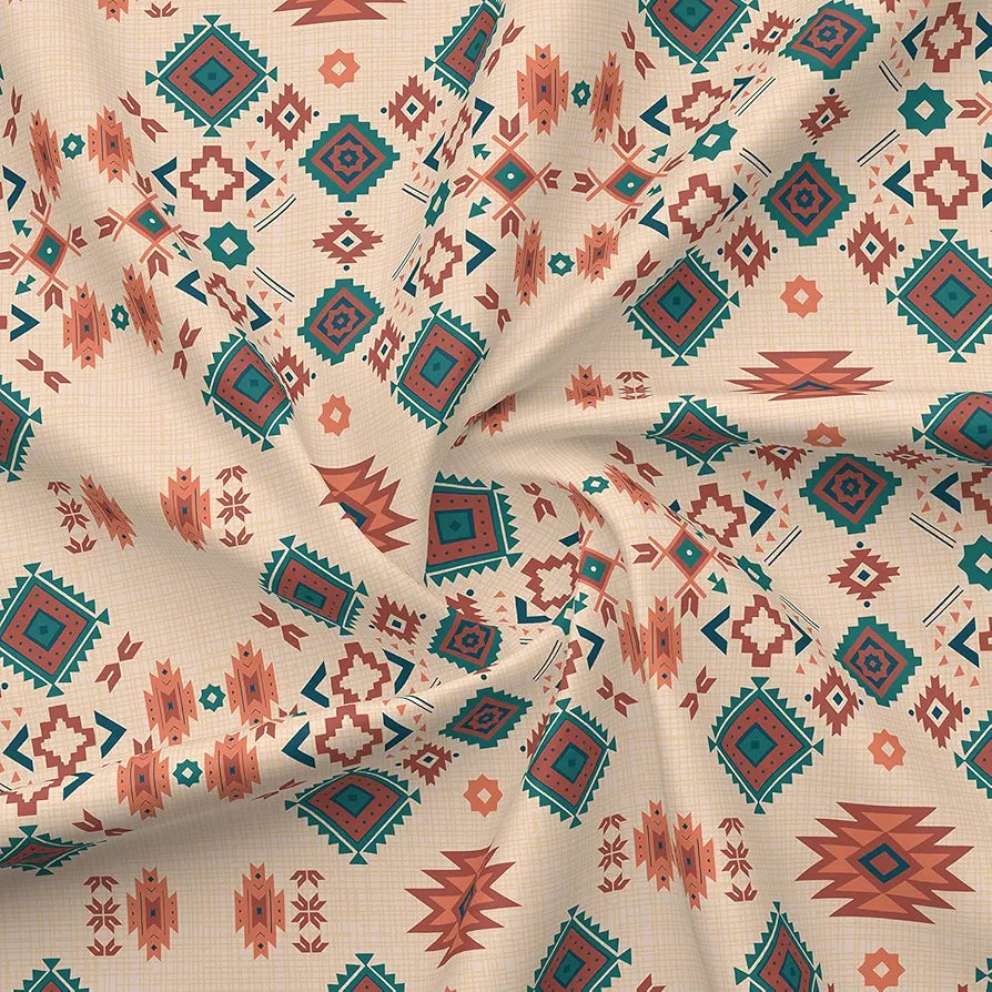 Layers Basicx 100% Cotton Bedsheet Set for All Seasons - Lightweight, Moisture Absorbent, Machine Washable & Easy to Care - Gift for Housewarming & More - 120 TC - Queen Size 