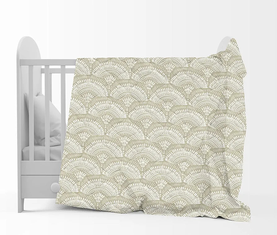 Divine Casa 120 GSM Microfiber Single Kids Dohar  | Soft & Lightweight Throw Blanket | Cozy & Breathable | All-Season Comfort | 140 x 100 CM | Floral Burst Pattern | Soybean & White