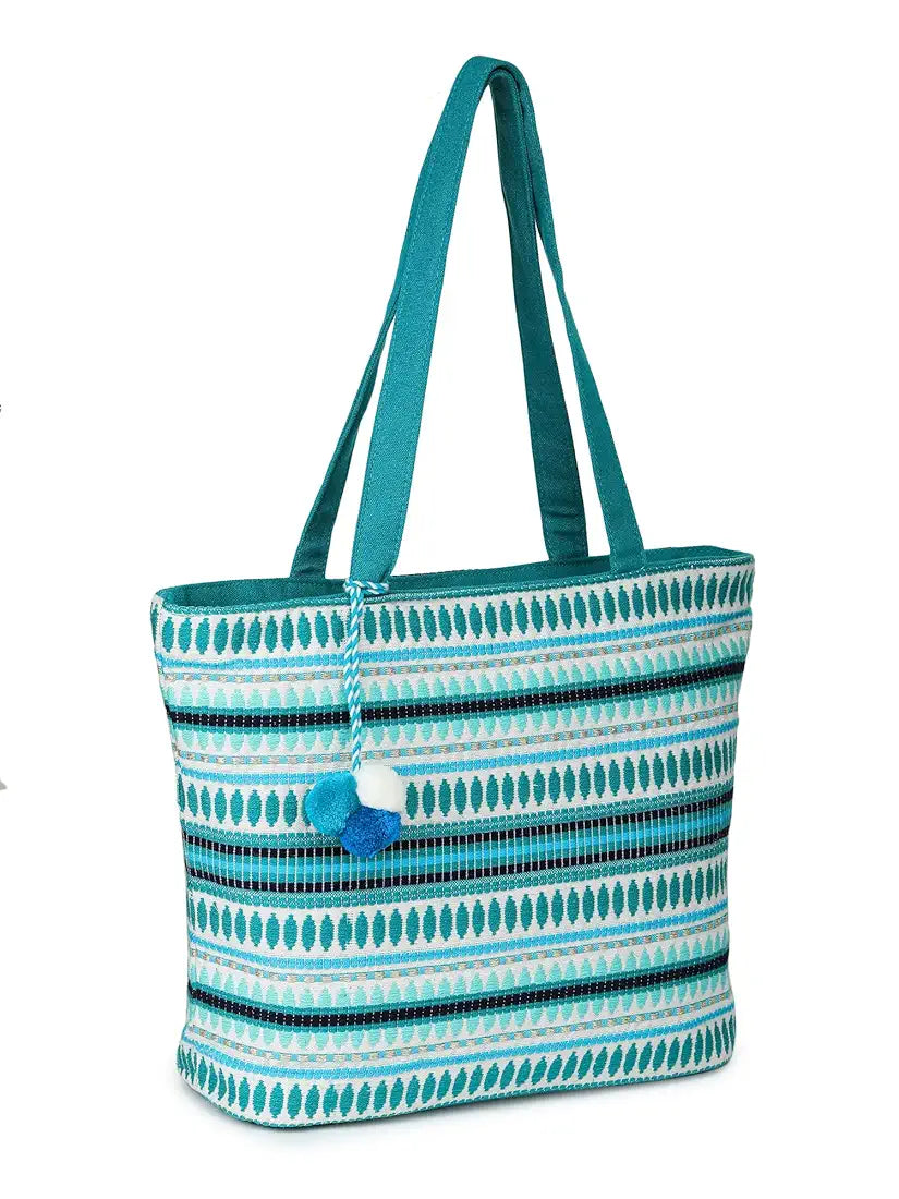 ALII AND ALIIZEY Tote Bag for Women with Zip | College Bag for Girls | Shopping & Grocery Bag |Multi-Purpose Bag