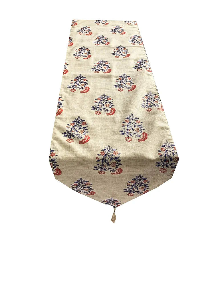 Pink parrot Jute Silk Table Runner - 12