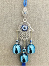 WS Evil Eye Wind Chime 3 Bells Evil Eye Wall Hanging