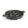 Sumeet Super Smooth Gold Series Pre Seasoned Cast Iron Appam Patra for Paniyaram | 25cm 2.560 kg 12 Pit.