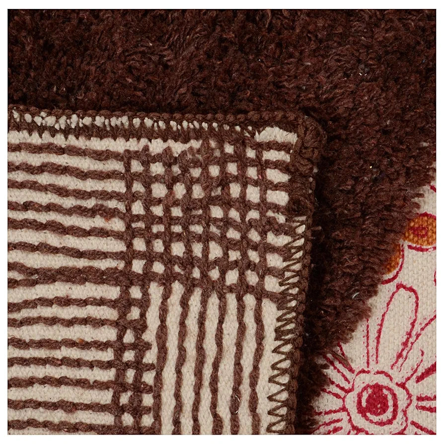Saral Home Sumeria Designer Soft Cotton Durable & Washable Multipurpose Runner for Home/Kitchen/Living Area/Lobby/Office with Anti Skid Backing 
