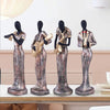 Zart Resin Musical Instrument Showpiece Set of 4