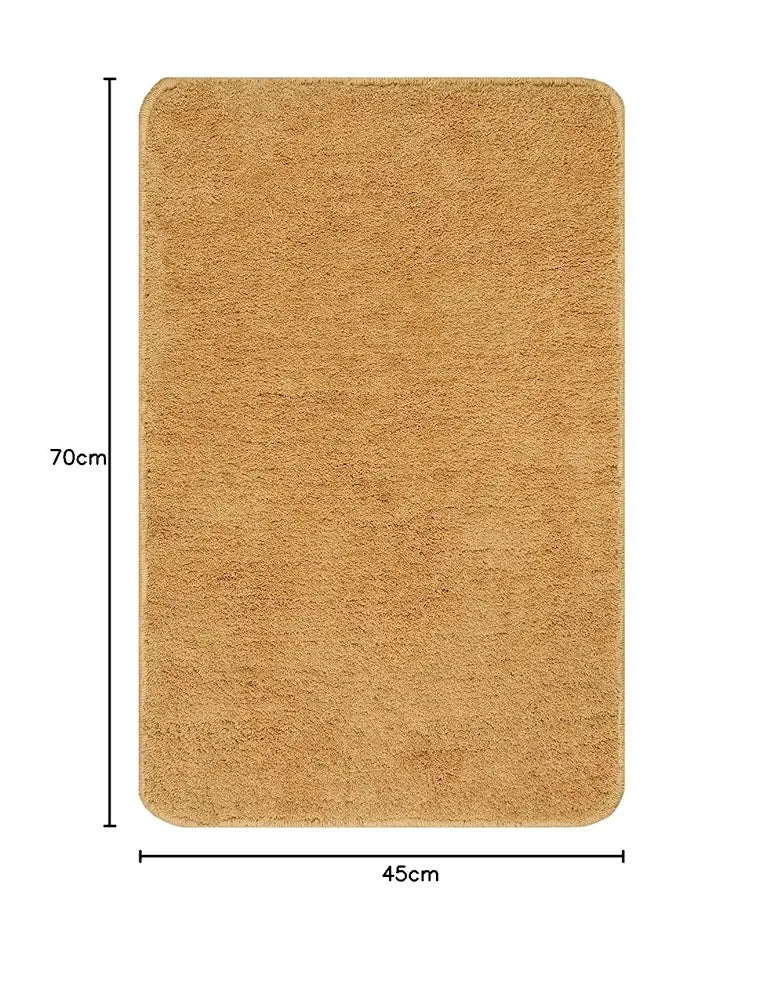 Saral Home Neo Shaggy Yarn Anti-Skid Bath Mats 