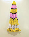 Afarza Choice Artificial Flower Garland Toran for Door Entrance Home Decoration Hanging Yellow Baby Pink 4pieces 5ft