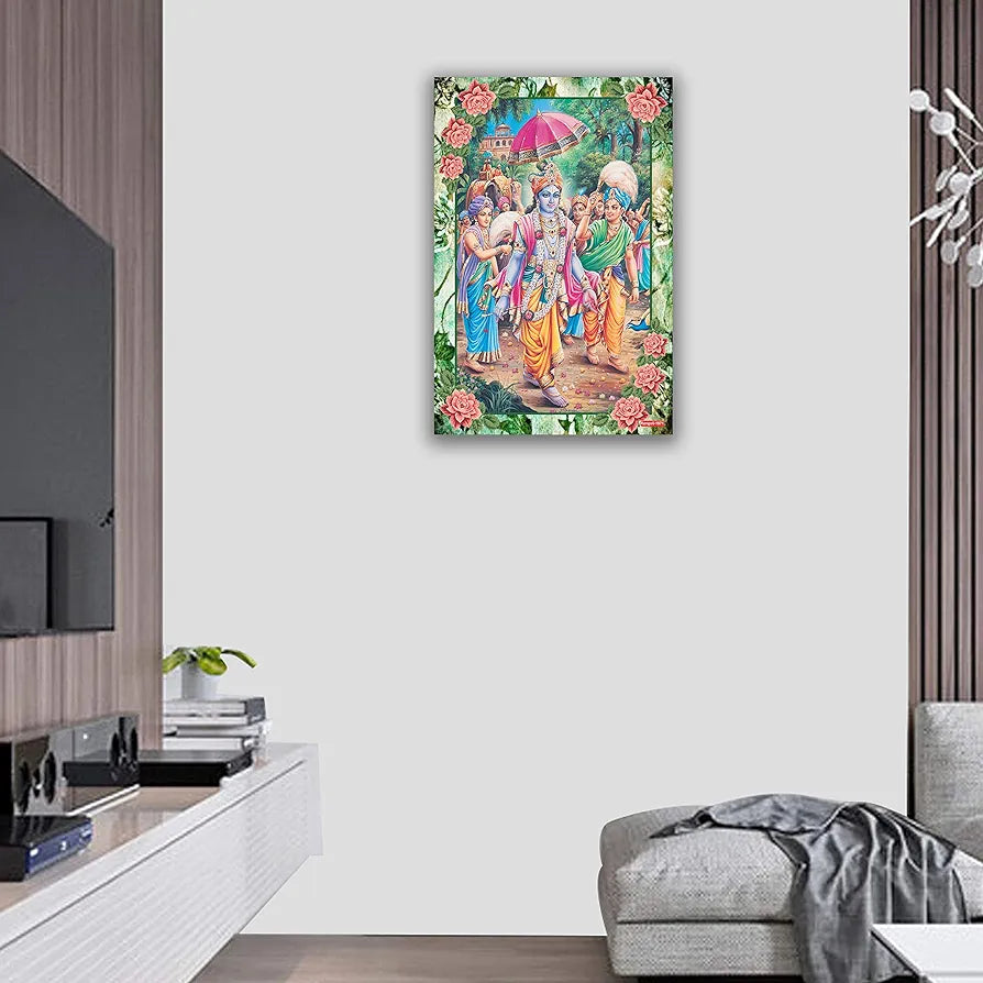 Rangoli MDF Wall Stick Decorative Panel 12x18 Wall Art for Home, Living Room, Bedroom, Office & Decoration. P-1, Design-23