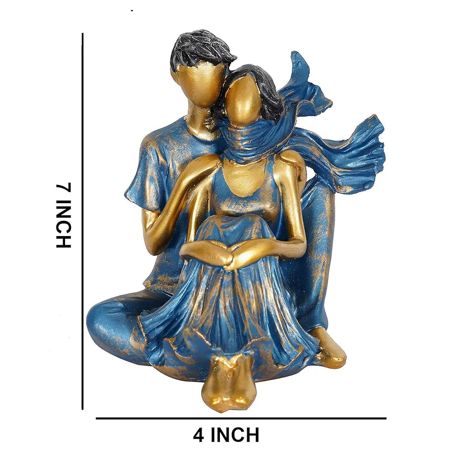 zart Presents New Romantic Couple Showpiece , Resin, 10 cm, 7 cm