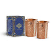 Indian Art Villa Indianartvilla Hammered Copper Glass Tumbler With Lid (Pack of 2)