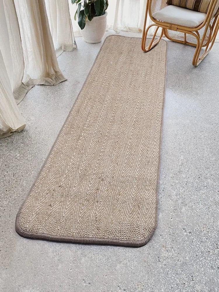 Saral Home Cotton & Jute Bedside Runner 