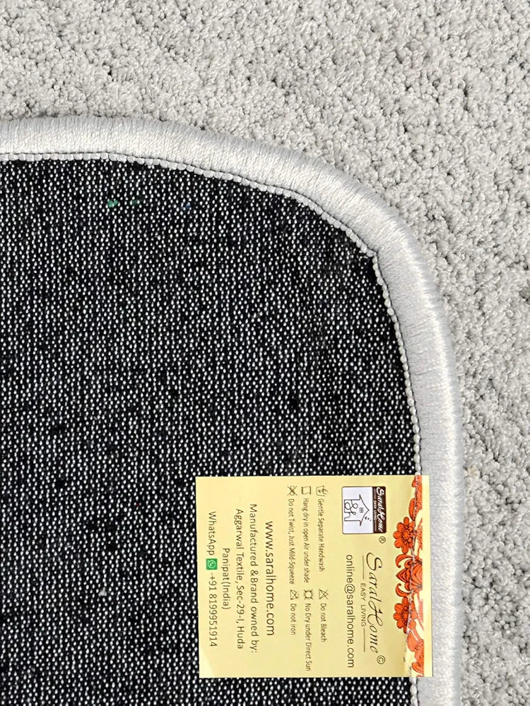 Saral Home Solid Neo Shaggy Yarn Durable & Washable Multipurpose Runner for Home/Kitchen/Living Area/Lobby/Office Entrance with Anti Skid Backing 