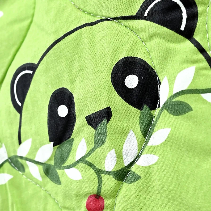 Divine Casa 120 GSM Cotton Single Bed Comforter | Soft & Lightweight Reversible All-Season Blanket | Cozy & Breathable Bedding for Adults | 230x 145 cm, Paradise Green