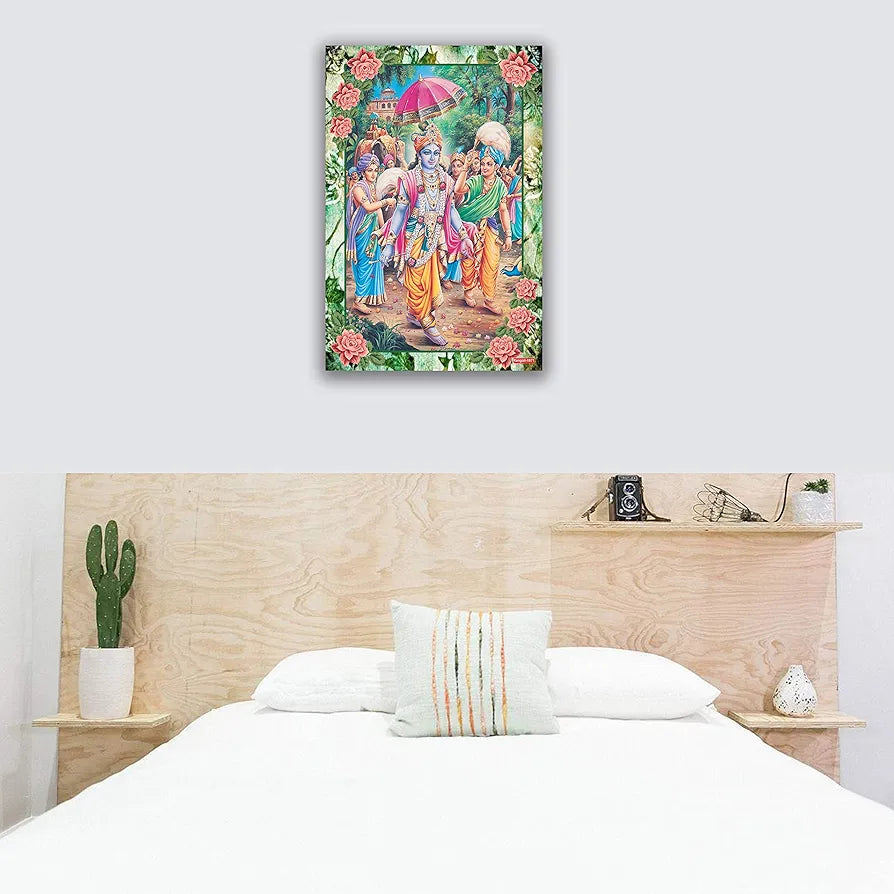 Rangoli MDF Wall Stick Decorative Panel 12x18 Wall Art for Home, Living Room, Bedroom, Office & Decoration. P-1, Design-23