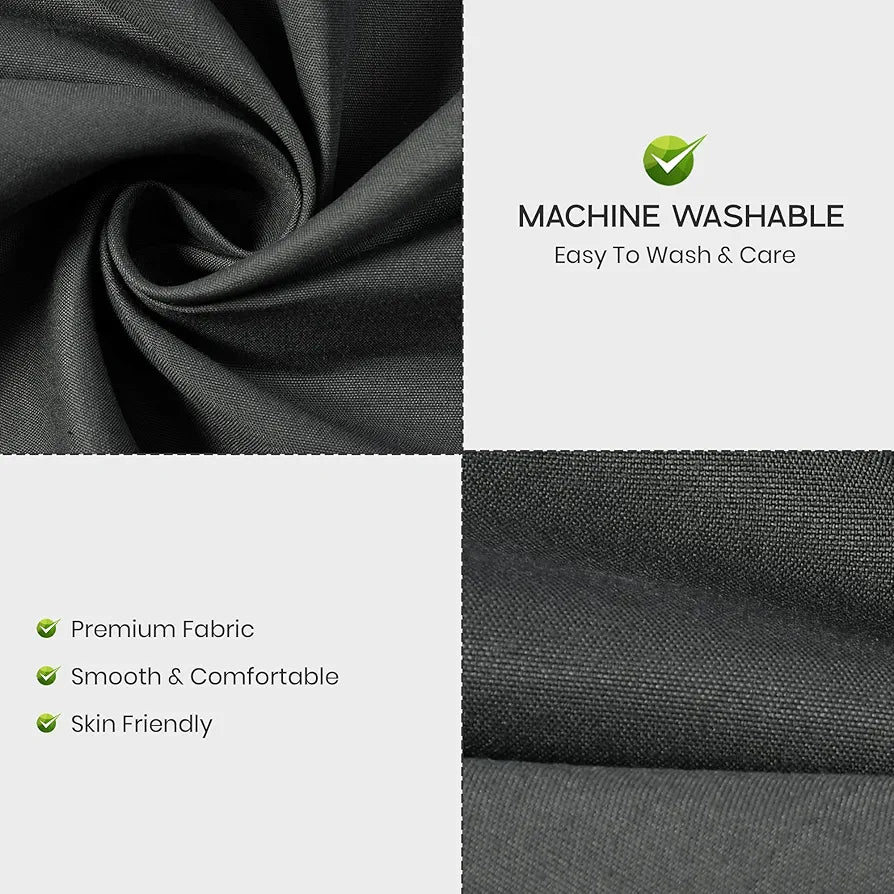 FRESH FROM LOOM Plain Microfiber King Size Double Bedsheet - Hypoallergenic Wrinkle Free Bed Sheets with 2 Pillow Covers , 240 TC