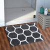 Aerohaven Abstract Modern Anti Slip Bathmat Grey Colour
