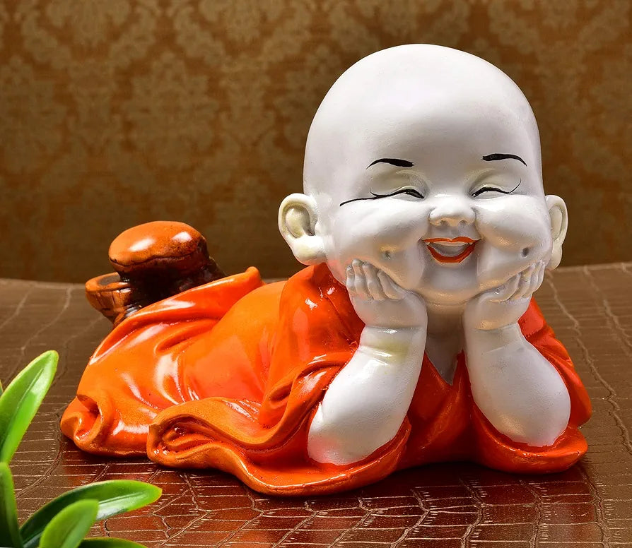 Karigaari India Polyresine Laughing Buddha Showpiece