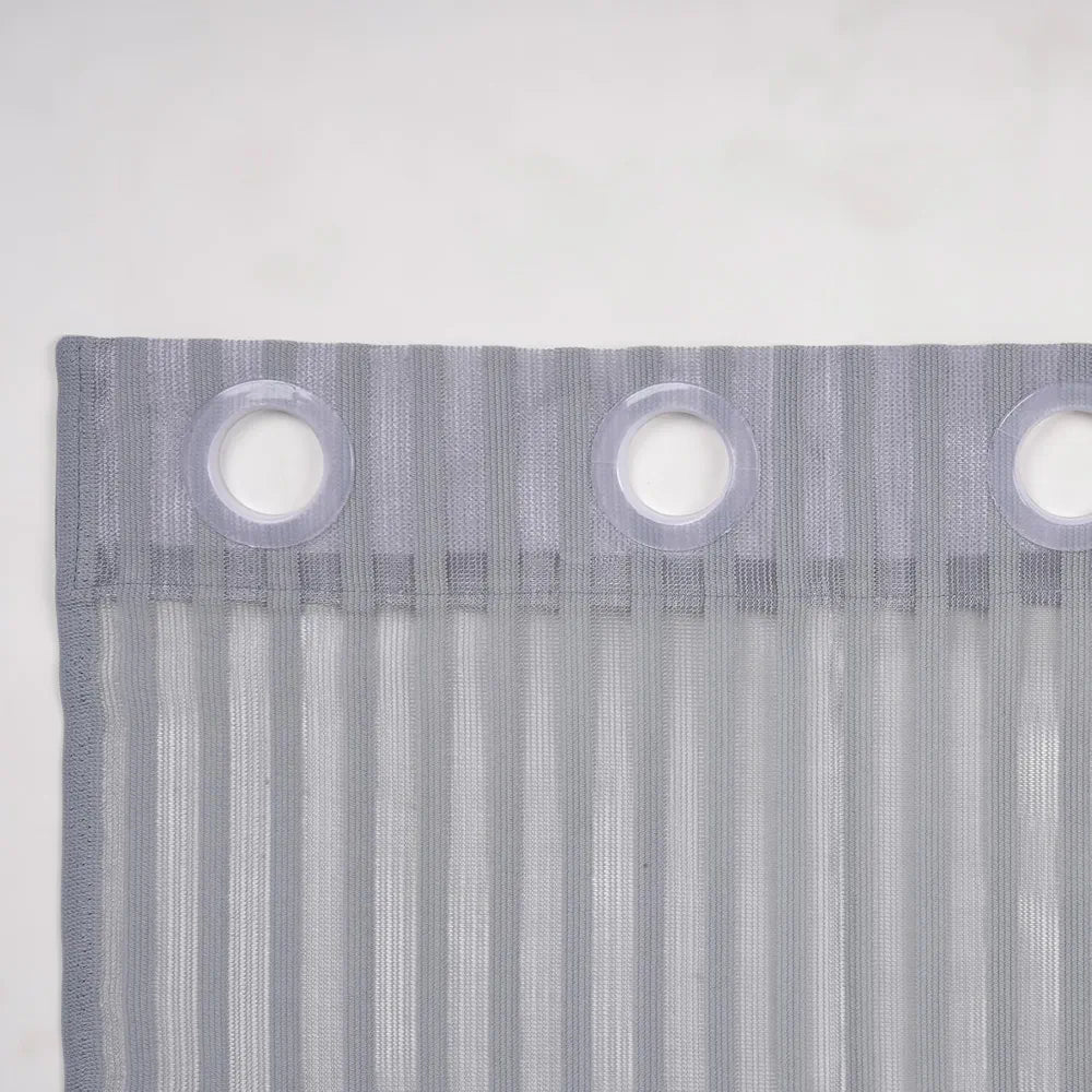 Kuber Industries Window Curtain | Sheer Window Curtains | Parda for Living Room | Drapes for Bedroom | Window Curtain Parda for Home D?cor | Lining Net | 5 Feet | Gray