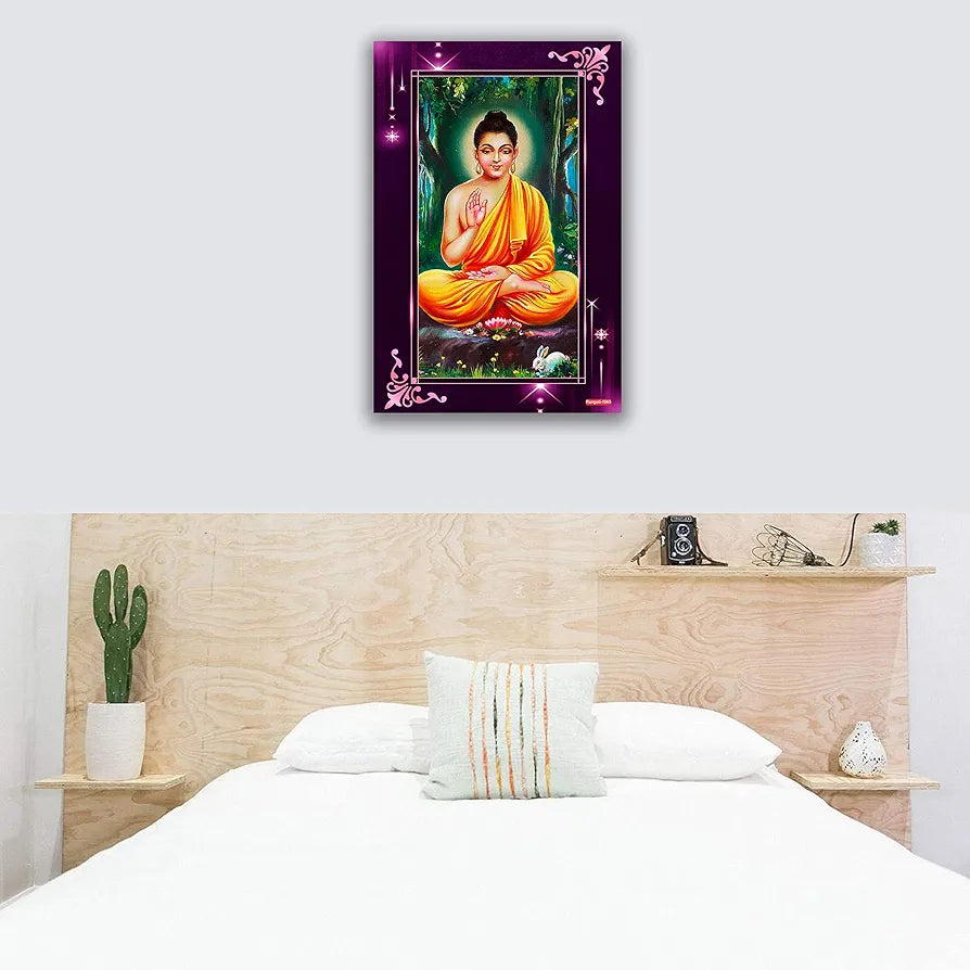 Rangoli MDF Wall Stick Decorative Panel 12x18 Wall Art for Home, Living Room, Bedroom, Office & Decoration. P-1, Design-17