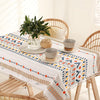 Urban Space Cotton Dining Table Cover 6 Seater Printed Cotton Table Cloth Colour Ikat