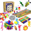 Asian Hobby Crafts Kids Pom Pom Crafts Kit With 50x Pipe Cleaners | Diy Art&crafts Projects