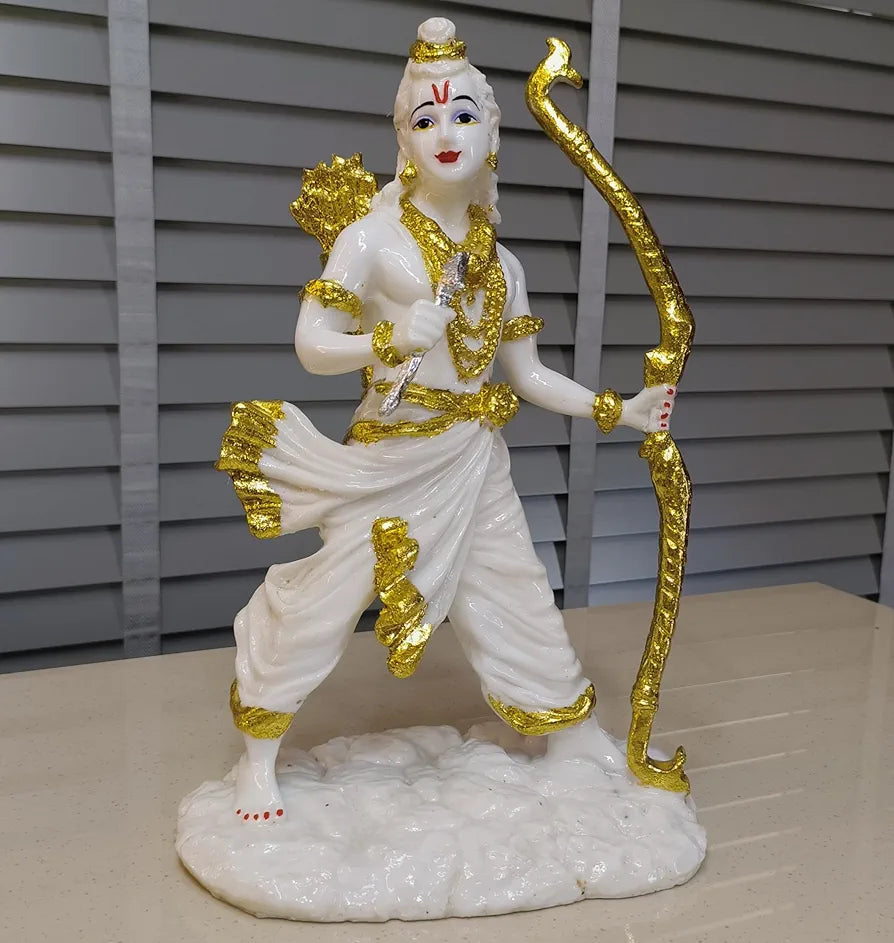 ALILA Marble Finish Murti Idol Statue Sculpture Spiritual Hindu God | Decorative Idols - Home Mandir Temple Office Pooja Room Decor 