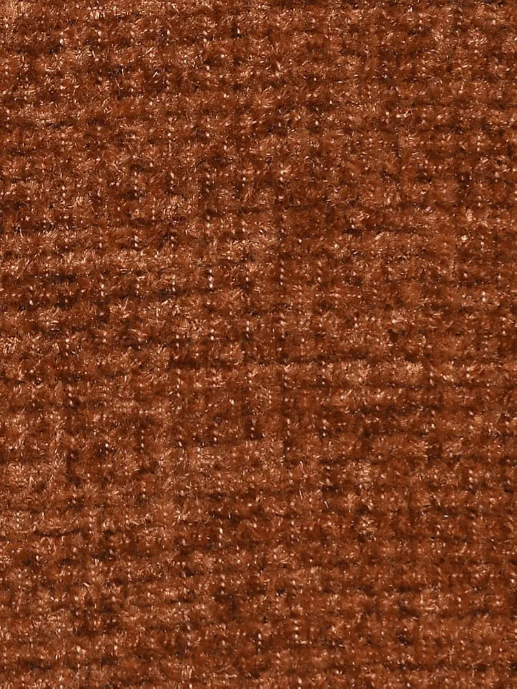 SASHAA WORLD Rust Chenille Cushion Cover | Decorative Pillow Case | Soft & Durable, Elegant Plain Weave Design | Ideal for Living Room, Bedroom & Home Décor | 45X45 Cm