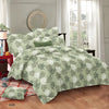 Trance Home Linen Zippered 100% Cotton 144 TC Duvet Cover Quilt Cover Blanket Cover Razai Comforter Queen Size Colour Fern Paradise Green