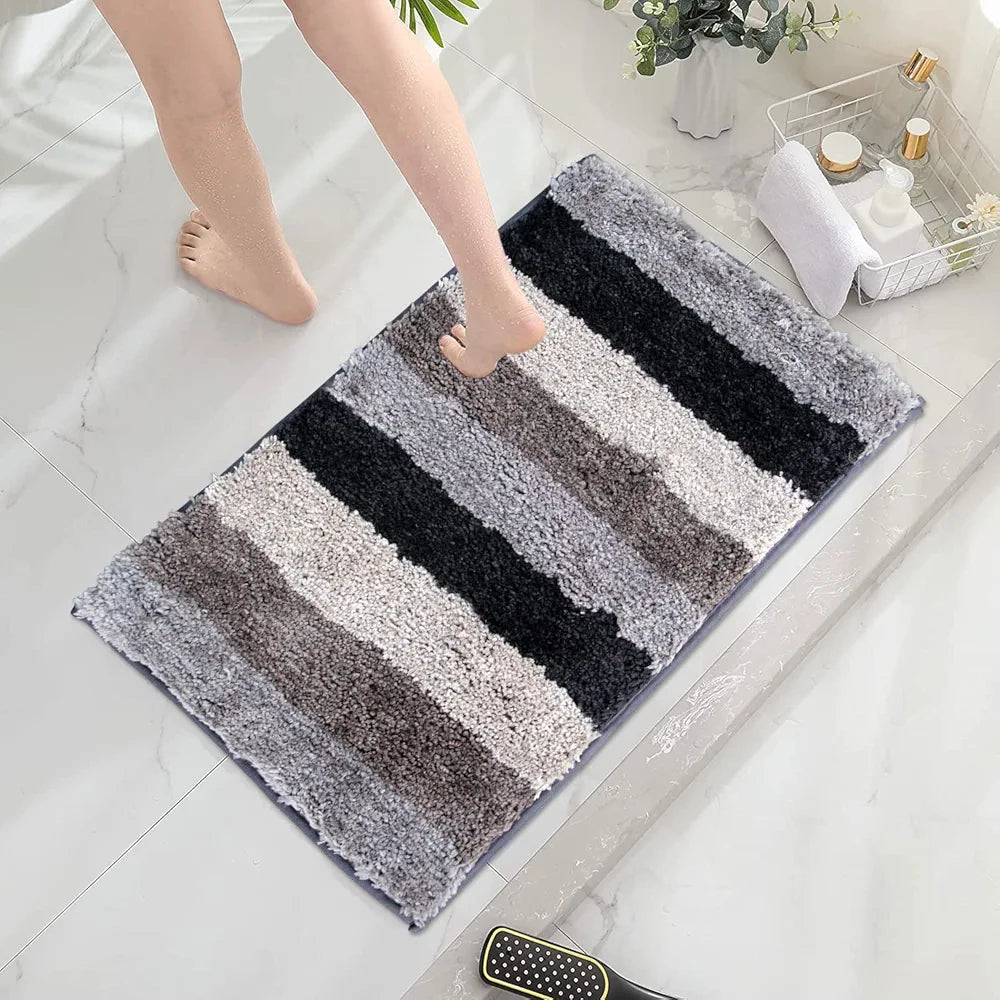 LUXE HOME INTERNATIONAL Rectangular Bathmat 2500 Gsm Microfiber Anti Skid Slip Water Absorbent Machine Washable&Quick Dry Jaricho Mats For Bathroom,Kitchen,Entrance 