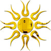 Bikri Kendra Sun Golden Model-13 Mirror Stickers for Wall, Acrylic Mirror Wall Decor Sticker