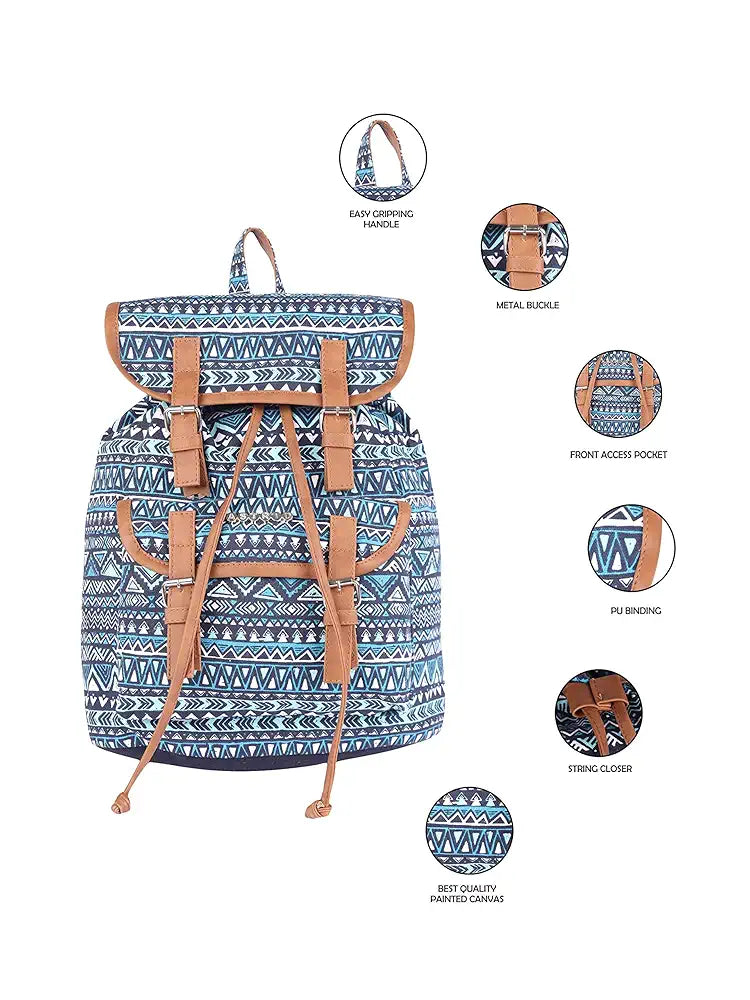 ASTRID Canvas Girls Backpack Medium Size