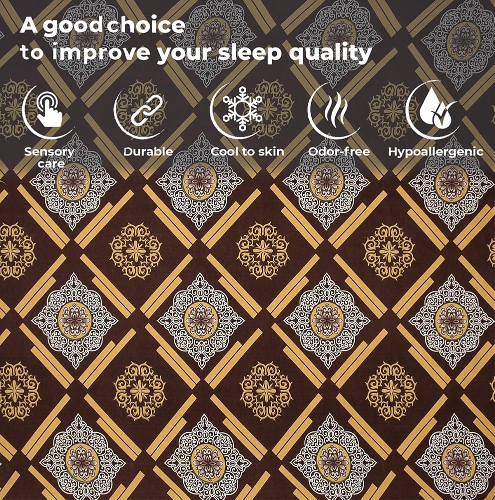 FRESH FROM LOOM Elastic Fitted Floral Bed Sheets King Size Bed With Two Pillow Cover | Soft Microfiber Bed Covers For Mattresses Tuck In | , 144 Tc